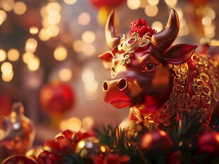 金牛贺岁 装点节日氛围