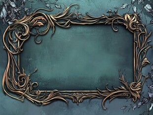 复古华丽金属装饰画框