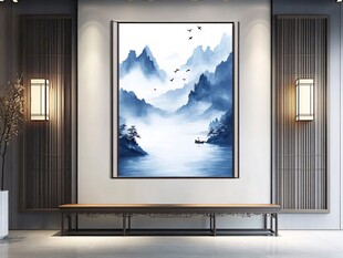 中式山水挂画 意境悠远