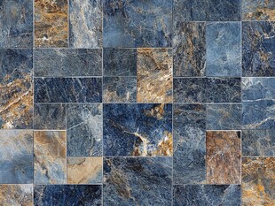 蓝棕相间石材拼贴纹理