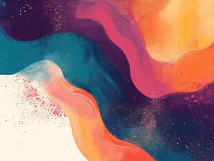 梦幻色彩流体艺术图案