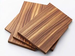 堆叠的木纹板材