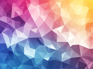 多彩多边形渐变几何背景图