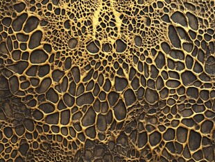 金色鳄鱼皮纹理图案