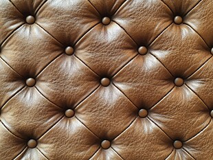 棕色皮革软包纹理特写