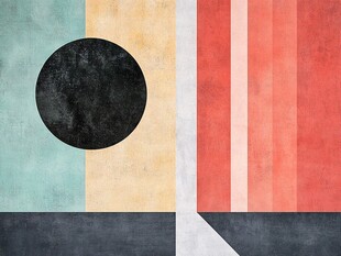 几何色块抽象艺术背景图