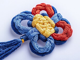 多彩中国结手工编织饰品