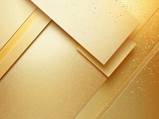 金色质感几何拼接背景图