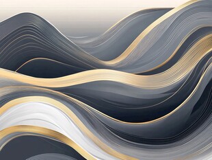 金灰流动曲线艺术背景图