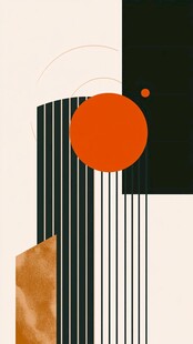 几何抽象艺术装饰图案