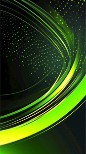 动感绿曲线光效背景图
