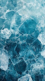 蓝冰纹理特写