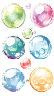 梦幻多彩泡泡集合