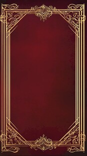 酒红色背景金色华丽边框