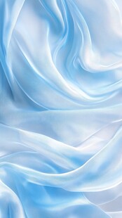 轻柔蓝绸 梦幻飘逸纹理
