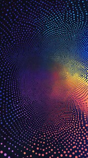 炫彩渐变点状旋涡背景图