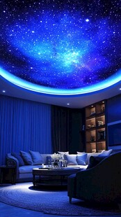 梦幻星空主题客厅设计