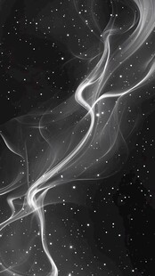 梦幻烟雾与闪烁星光背景