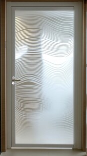 波浪纹磨砂玻璃门