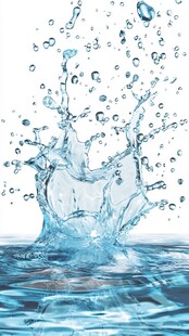 水花四溅的灵动瞬间