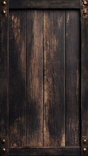 复古深色木板门纹理