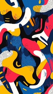 动感抽象几何图案艺术