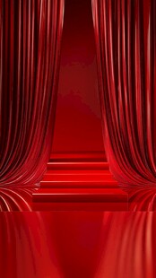 红色幕布下的华丽舞台