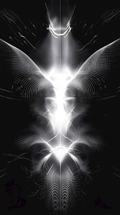 神秘光影天使形象图案