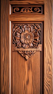 中式木雕门饰 精致雕花