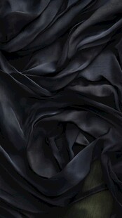 黑色丝绸布料纹理特写