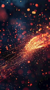 璀璨火花梦幻背景图