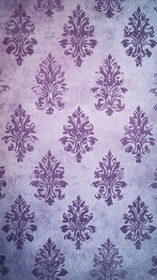 紫色复古花纹壁纸图案