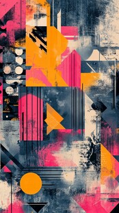 抽象几何艺术风格图案