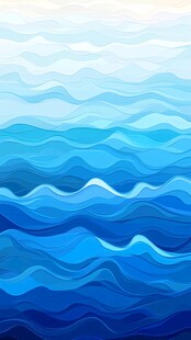 蓝色梦幻海洋波浪纹理图