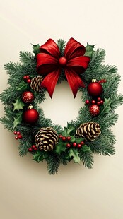 圣诞花环装饰