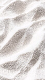 细腻纹理的白色沙子画面