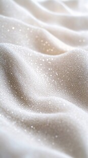 轻柔白纱上的闪烁微光
