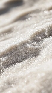 细腻闪光的白砂糖颗粒
