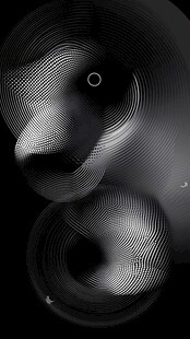 黑白抽象线条圆形艺术图