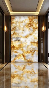 奢华大理石玄关背景墙