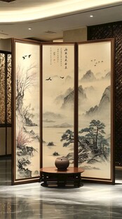 中式山水屏风 典雅之韵