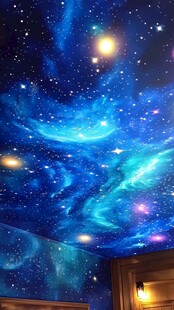 梦幻星空天花板装饰