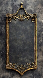 复古金色雕花装饰框架