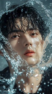 水中型男瞬间魅力尽显