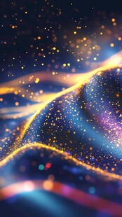 梦幻流光粒子背景效果