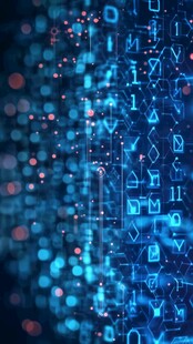 科技感数字符号背景图