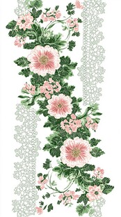 花卉蕾丝边精美图案