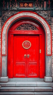 中式红门 传统建筑之美