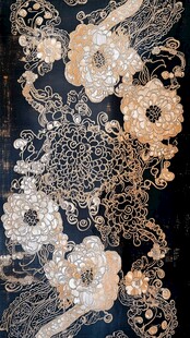 精美刺绣花卉图案设计