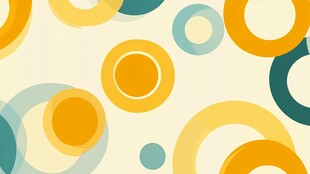 多彩圆圈抽象背景图案